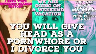 Seen your Search History U will be my pornwhore or I divorce u