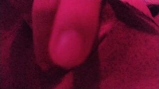 Touching my love button underneath the red light