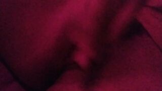 Touching my love button underneath the red light