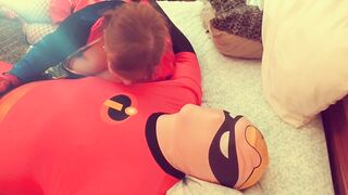 Granny Supergirl Sucks Mr. Incredible
