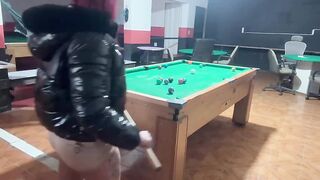 I lost at pool, but I won a wonderful little twat. I drilled her vagina hard, just to get back at her for losing at pool.