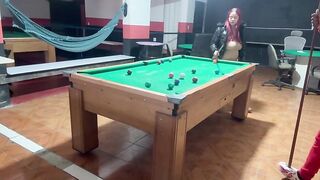 I lost at pool, but I won a wonderful little twat. I drilled her vagina hard, just to get back at her for losing at pool.
