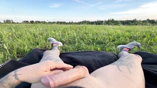 Giant schlong in the field