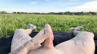 Giant schlong in the field