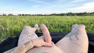 Giant schlong in the field