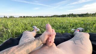Giant schlong in the field