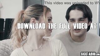 Biology trainer Ravyn Alexa tempted by teen pair Demi Hawks and Elias Money