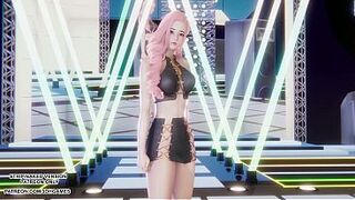 Runeterra pop idol Seraphine performs a polished CG routine set to I CAN'T STOP ME by TWICE