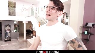 2 Excited MILFs Let a Birthday Hunk Play with Their Breasts and Screw Their Soaked Holes