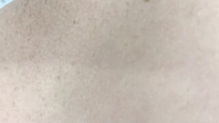 A lot of sperm - cumshot during waxing