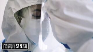 Pair Reunite After Quarantine and Bang Throughout Their Protective Gear