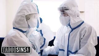 Pair Reunite After Quarantine and Bang Throughout Their Protective Gear