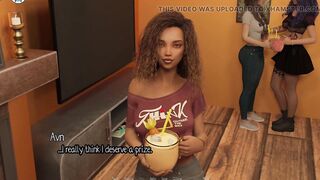 Elmwood University - Giving a kiss the Sexy Ebony Gal at the College Party