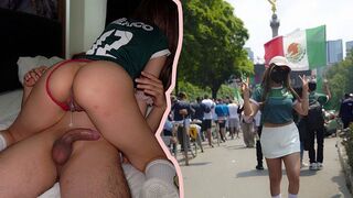 Amateur INFLUENCER with FAN FOR CASH in the BOX vs MEXICO!! Cumming Inside Her Twat at the World Cup!!