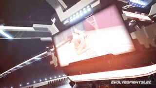 Dee Williams wrestling Victoria Voxxx in rough lesbian fight