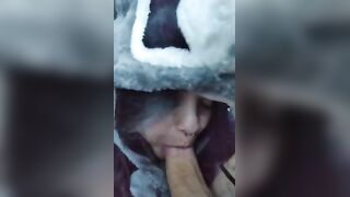 Giving Him Soaked BJ