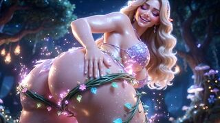 Barbie Serf Gets Climax Vines Screw in Magical Forest - Tit Squeezing, Butt Pounding & Thrashing"