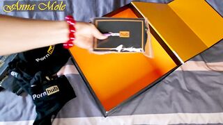 Gift from Pornhub. Unpacking. Thanks Pornhub! Anna Mole
