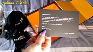 Gift from Pornhub. Unpacking. Thanks Pornhub! Anna Mole