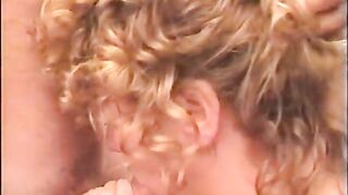 Breasty golden-haired gets her butt pounded in her ebony underware
