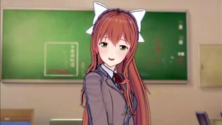 Monika is in SERIUS love with u (CG Ecchi) (Doki Doki Literature Club!)