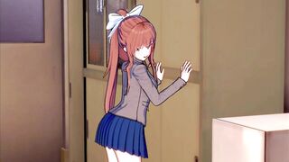 Monika is in SERIUS love with u (CG Ecchi) (Doki Doki Literature Club!)