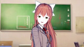 Monika is in SERIUS love with u (CG Ecchi) (Doki Doki Literature Club!)
