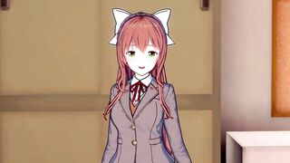Monika is in SERIUS love with u (CG Ecchi) (Doki Doki Literature Club!)