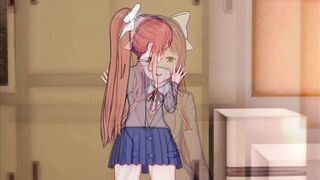 Monika is in SERIUS love with u (CG Ecchi) (Doki Doki Literature Club!)