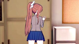 Monika is in SERIUS love with u (CG Ecchi) (Doki Doki Literature Club!)