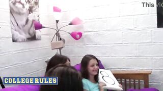 COLLEGE RULES - Dong Size Competition Leads To Multiple College Honeys Getting Drilled All Night