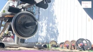 view of feet in socks during workout (foot fetish) - GlimpseOfMe