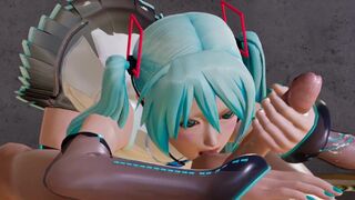 Miku hatsune licks balls