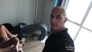 DP to wife, cuckold spouse filming, double ass fucking, and double spunk fountain in the throat