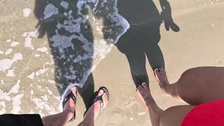 Baianinha Trans Screws Pair on the Beach