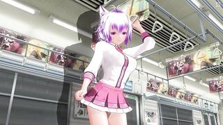 CG ANIME Schoolgirl didn't wear pants on the educate (Part 1)