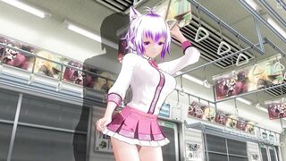 CG ANIME Schoolgirl didn't wear pants on the educate (Part 1)