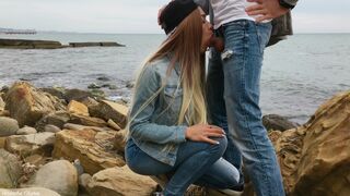Sexy Blond Gives Skilled Oral sex Outdoor - Veronika Charm