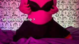 Obese sissy Emma spanks herself and suggests her body to u