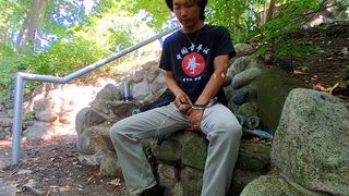 Risking it all pissing at the park