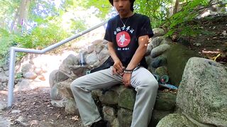 Risking it all pissing at the park