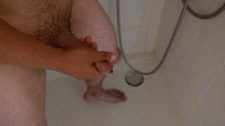 LUSTFUL in a public shower until I CUM, RISKY!!