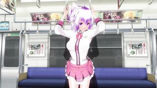 CG ANIME Schoolgirl didn't wear pants on the teach (PART two)