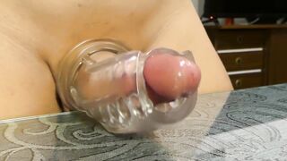 Playing with a fleshlight