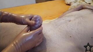 Wanking his wang with tenga egg to 4 orgasms