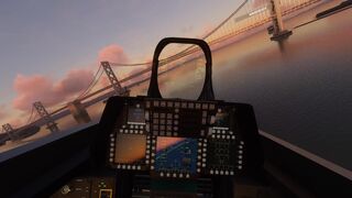 Flying Around San Francisco At Sunset In My F-22 Raptor