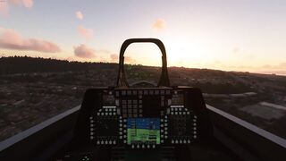 Flying Around San Francisco At Sunset In My F-22 Raptor