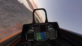 Flying Around San Francisco At Sunset In My F-22 Raptor
