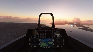 Flying Around San Francisco At Sunset In My F-22 Raptor