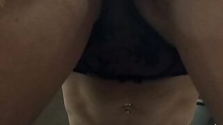 I screw my stepmom doggy position and fill her pierced snatch